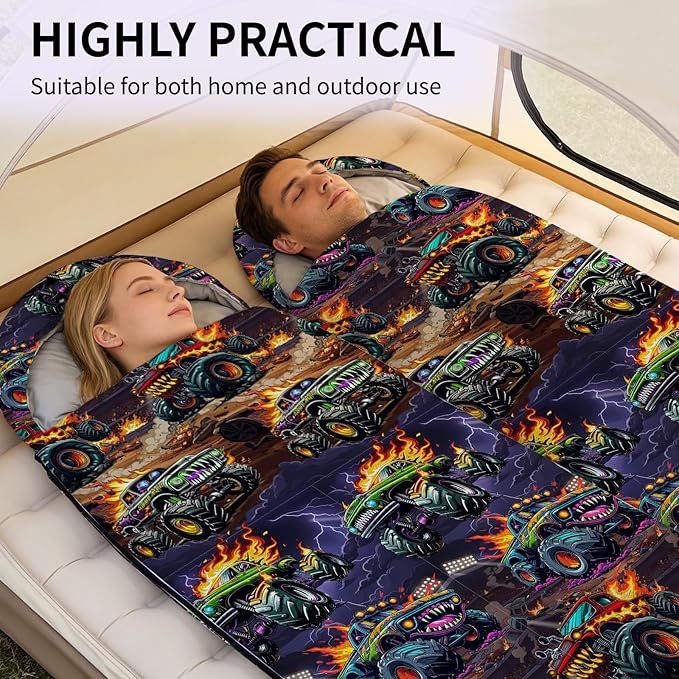 Camping Sleeping Bags, Lightweight Waterproof Sleeping Bag and Compact with Compression Sack for Outdoor