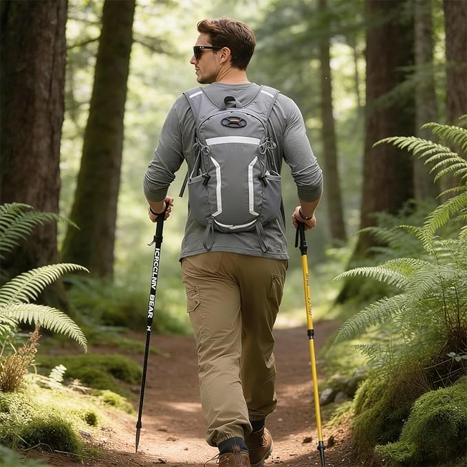 12L Hydration Backpack for Men Women,Lightweight Hydration Pack with 2L Water Bladder, Water Backpack for Cycling,Hiking,Rave,Biking and Running Outdoor Activities