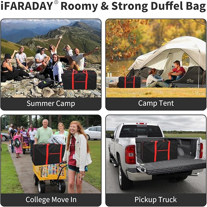 2 Packs Extra Large Duffel Bag 110L Travel Duffel Bag lightweight Luggage Bag for Outdoor, Travel, Sport