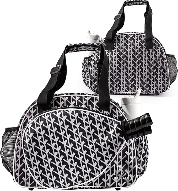 Pik’le’Ball Sport Premium Women's Pickleball Bag – Stylish and Versatile Sports Bag with Water Bottle Holder, Padded Paddle Pocket, and Spacious Design (fits 2+ Paddles!)