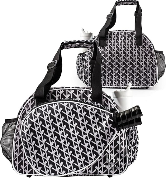 Pik’le’Ball Sport Premium Women's Pickleball Bag – Stylish and Versatile Sports Bag with Water Bottle Holder, Padded Paddle Pocket, and Spacious Design (fits 2+ Paddles!)