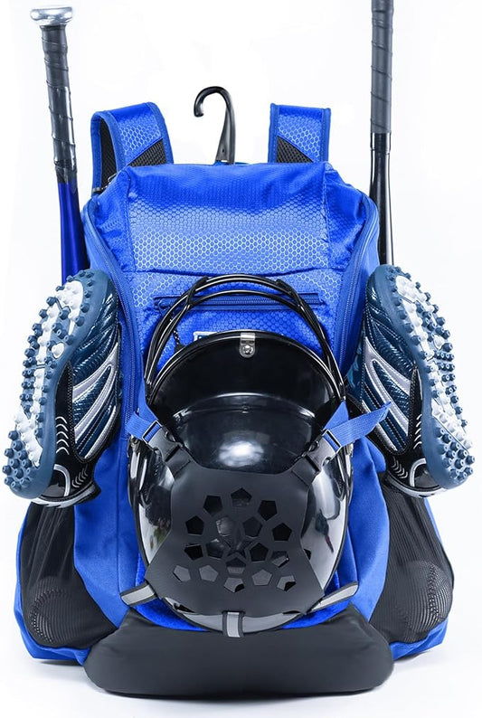 | Baseball Bag Softball Bat Bag, Double-layer Baseball Backpack Adult with Gear Klip To Hold Baseball Glove, Baseball Essential Gear, Youth Baseball Bag for Boys, Girls, Baseball Accessories