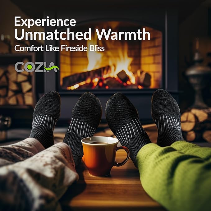 COZIA Merino Wool Socks for Men & Women Casual Warm Winter Cozy Thermal Socks