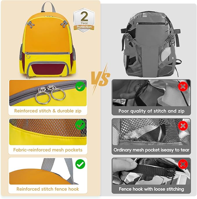 2025 Youth Baseball & Softball Bag | Ultra-Light Tball Backpack with Shoe Compartment & Helmet Holder | Skin-Soft Fabric