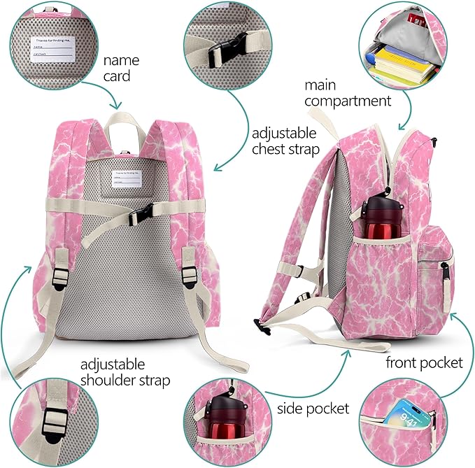 atgark Toddler Backpack for Girls 2-5: Preschool Backpack for Boys Girls - Cute Kids Backpack for Boys