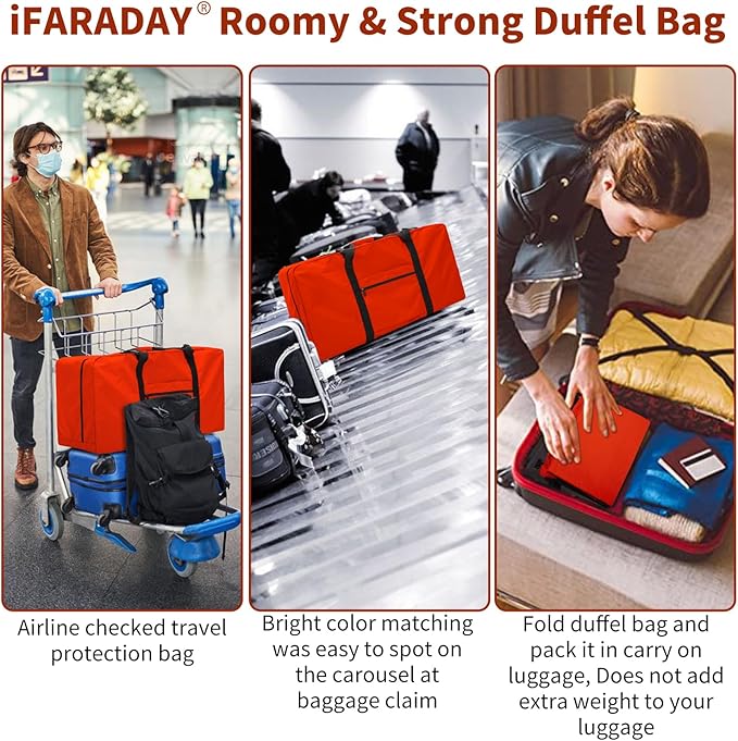 110L Extra Large Duffel Bag 32.5 inch Travel Duffle Bag lightweight Luggage Storage Bag for Outdoor, Camping, Sport-Orange