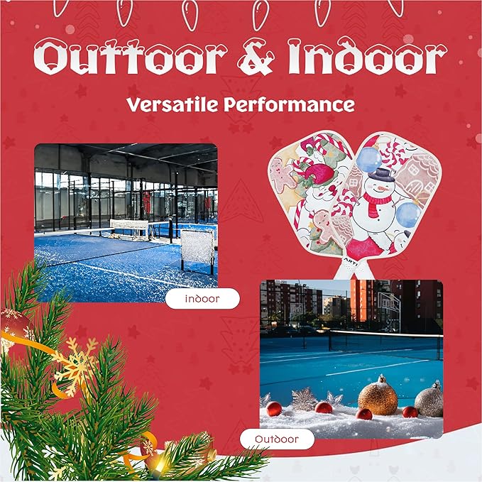 ARTI Pickleball Paddles Set of 2-USAPA Approved Fiberglass Surface Pickleball Set,2 Pickleball Rackets, 4 Balls and 1 Portable Carry Bag