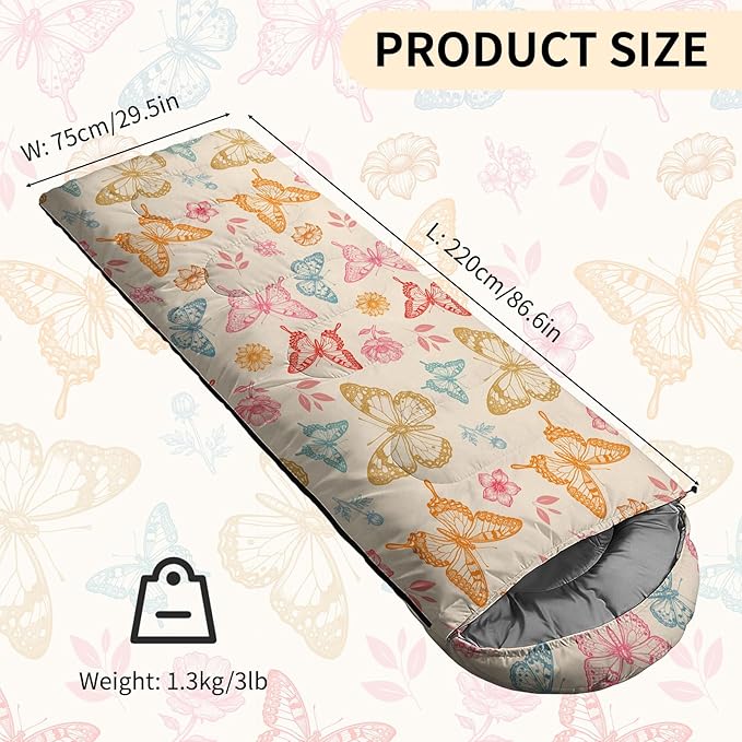 Camping Sleeping Bags, Lightweight Waterproof Sleeping Bag and Compact with Compression Sack for Outdoor