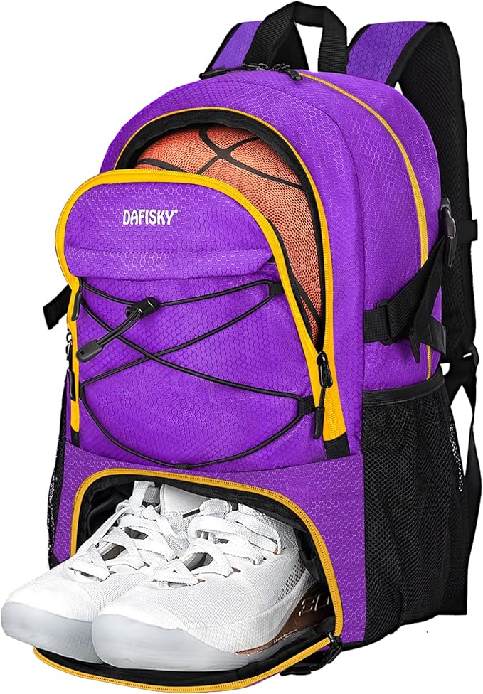 Basketball Backpack with Ball Compartment – Large Basketball Bag with Shoes compartment Sports Equipment Bag for Soccer Ball,Volleyball,Gym,Outdoor,Travel