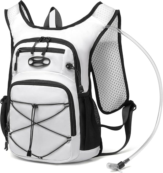 Wotony Lightweight Hydration Backpack with 2LOR 3LWater Bladder for Cycling Hiking Rave - Water Daypack for Men Women