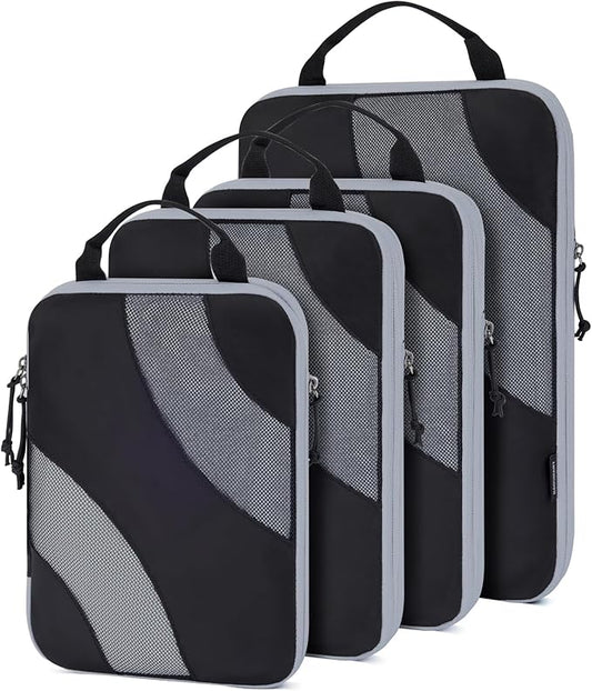 BAGSMART Compression Packing Cubes, 6 Set/4 Set/2 Set Travel Packing Cubes for Carry on Suitcases, Compression Suitcase Organizers Bag Set & Travel Cubes for Luggage, Lightweight Packing Organizers