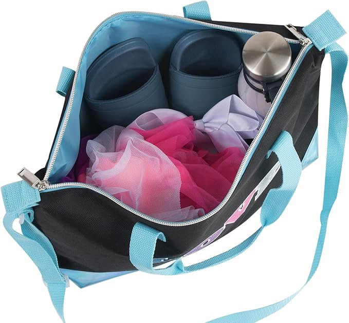 Garment Dance Shoulder Bags for Girls, Teen Dancers, Costumes, Boys | Holographic Glitter Dance Bag for Kids