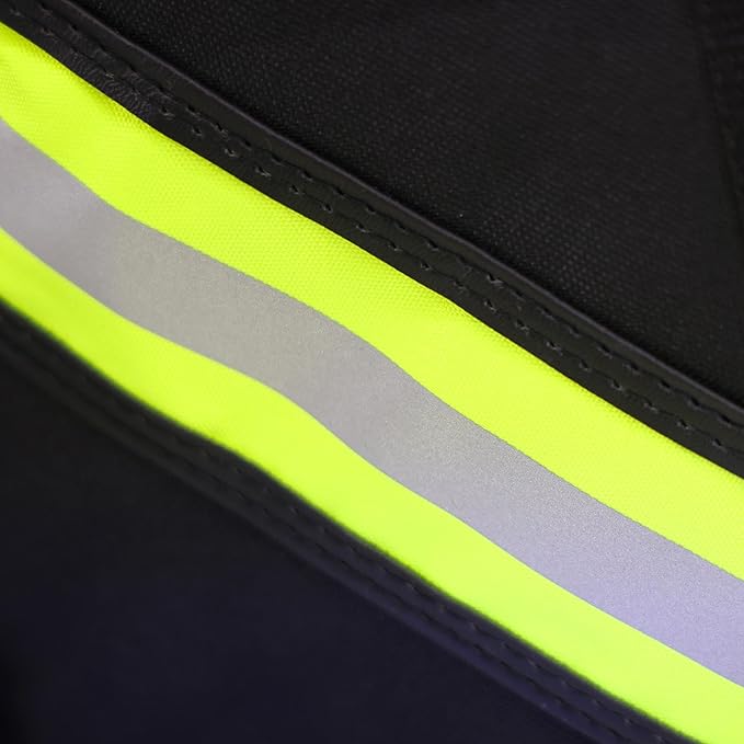 Lightning X Customizable Premium 3XL Firefighter Step-In Gear Bag w/Helmet Compartment & Embroidered Name - No FF Logo (Black) One_Size