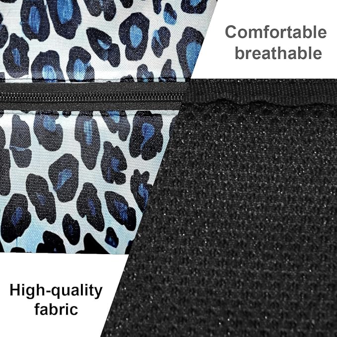 Brown Leopard Print Premium Nylon Pickleball Backpack, 3-in-1 Convertible Shoulder Crossbody Sling Bag for Women Men, Lightweight Bag Fits 2-4 Pickleball Paddles & Tennis Sports Gear