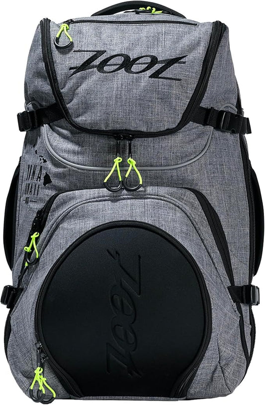 Zoot Ultra Tri Bag, Triathlon Transition Backpack with Wet Storage for Men & Women Athletes, Race Day, Travel & Train, Black