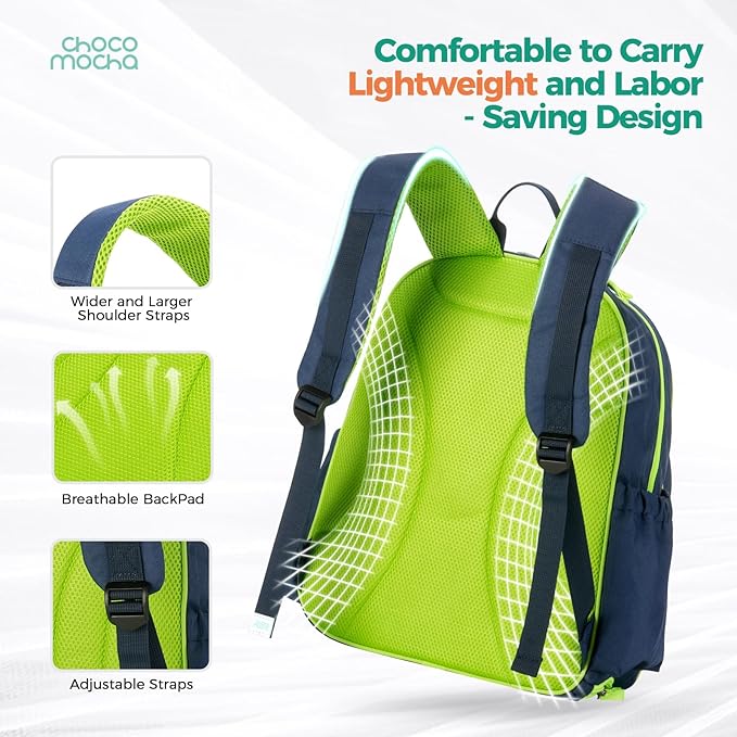 Choco Mocha Kids Tennis Bag Kids Tennis Backpack Youth Tennis Bag 16 Inch