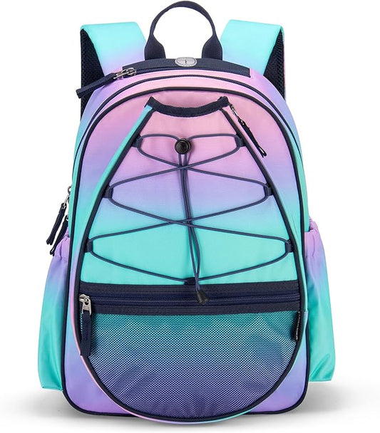 Choco Mocha Kids Tennis Bag Kids Tennis Backpack Youth Tennis Bag 16 Inch