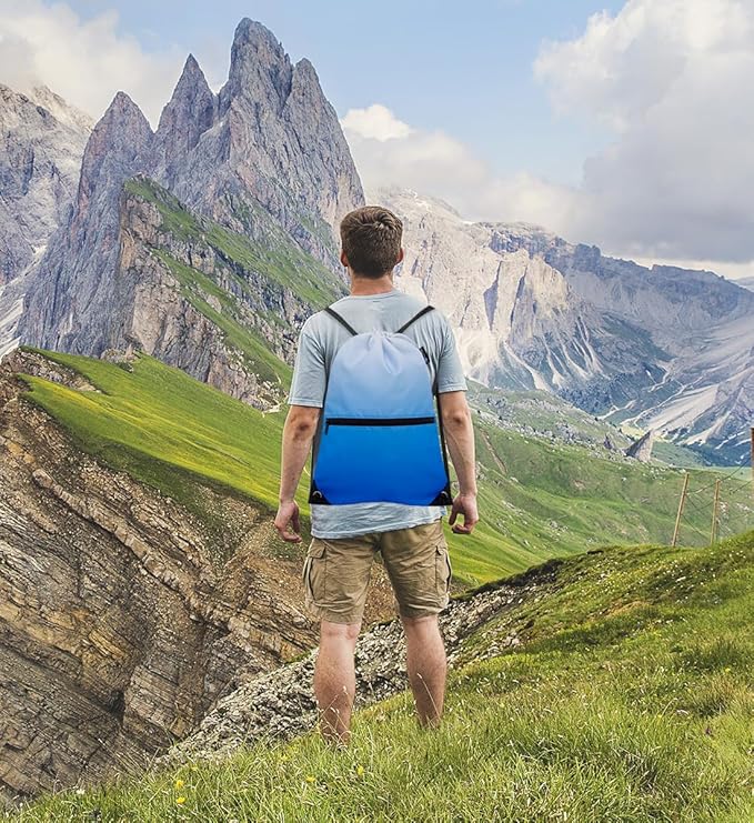 HOLYLUCK Drawstring Backpack Bag Sport Gym Sackpack