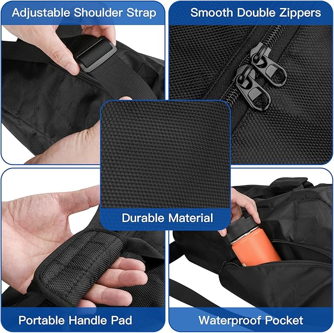 Xxerciz 3 Racquet Tennis Bag, Lightweight Tennis Bags for Women and Men to Hold Racket, Tennis Racquet Cover Bag with Adjustable Shoulder Strap for Tennis Players