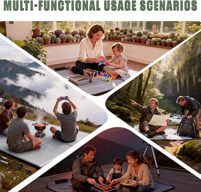 Non Inflatable Car Mattress for Kia Telluride, Car Camping Mattress, Upgraded Foldable Trunk Sleeping Pad with Storage Bag, Portable Design for Camping, Travel & Beach