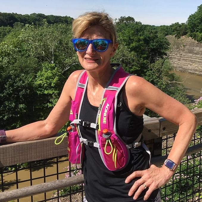 YAPJEB Running Hydration Vest Lightweight Water Pack for Men Women 5L 5.5L Backpack for Marathon Trail Race Hiking Cycling Camping Jogging