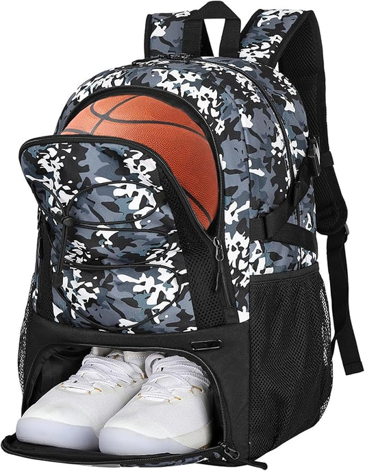 Goloni Basketball Backpack,Large Sports Bag with Ball Compartment & Shoe Compartment,Basketball Bag Fit Volleyball, soccer,Gym