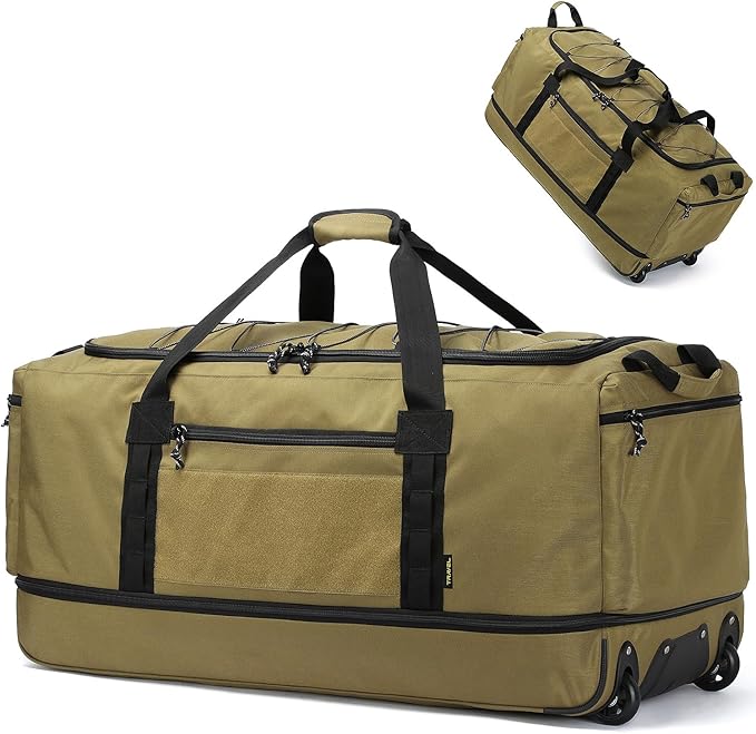 170L Extra Large Baseball Bag with Wheels Gym Duffle Softball Catchers Coach Team Equipment Bags Collapsible Rolling Travel Duffel Bat Gear Bag for Hockey Basketball Football Volleyball Soccer