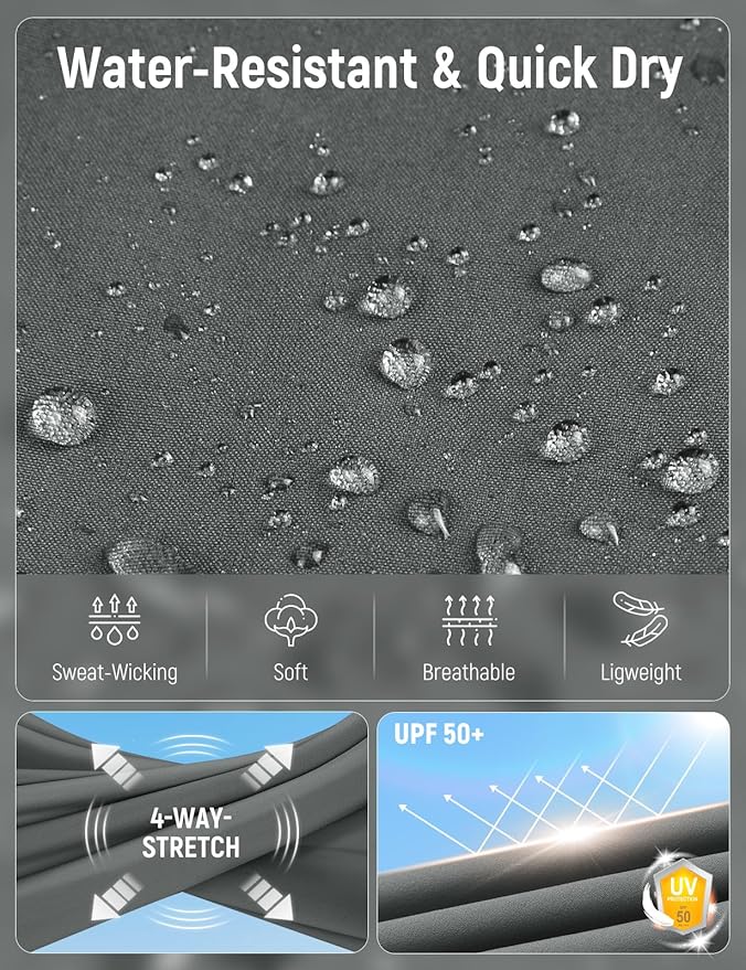 baleaf Women's Hiking Pants Quick Dry Lightweight Water Resistant Elastic Waist Cargo Pants for All Seasons