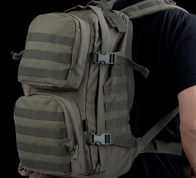 XMILPAX Tactical Backpack Military Survival Pack EDC Daypack Bag MOLLE for Camping Hiking Hunting Bugout Travel 25L