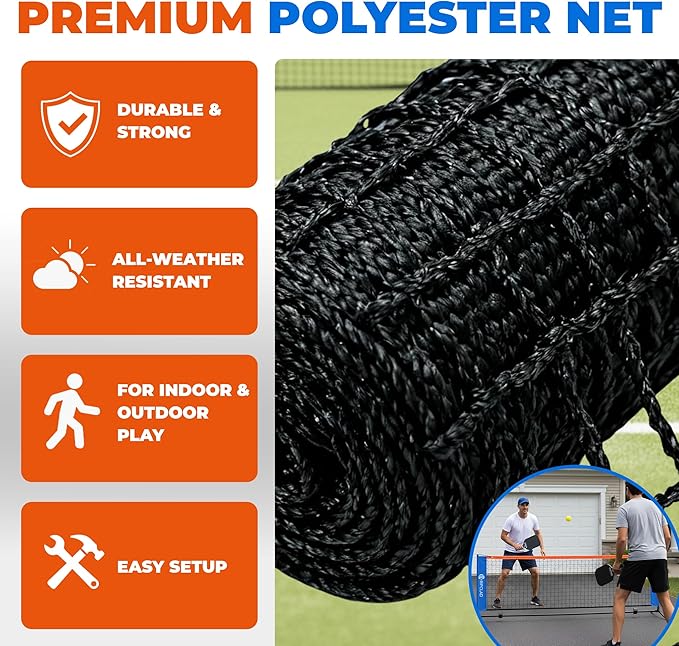 5ft Mini Pickleball Net Portable Outdoor & Indoor, Small Pickleball Dink Net for Practice, Easy to Set Up, Lightweight & Durable Design