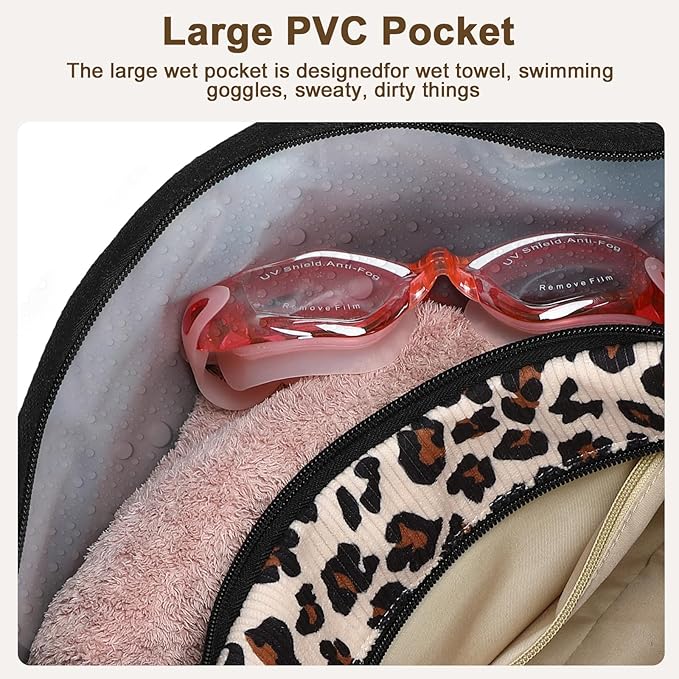 BTOOP Duffle Bag for Gym Sports Women Girls Workout Travel Bag Weekender with Shoe Compartment and Wet Pocket