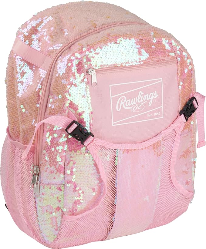 Rawlings | Remix T-Ball & Youth Equipment Bag Series | Baseball/Softball | Backpack & Duffel Options | Multiple Colors, 15" x 12" x 6" | Backpack