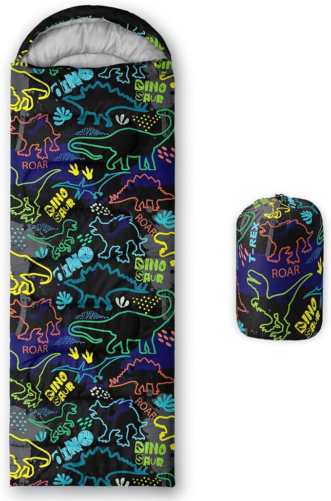 QOOMO Camping Sleeping Bags,3 Season Warm & Cool Weather,Lightweight,Waterproof Sleeping Bags for Adults & Kids,Traveling,and Outdoors,Camping Gear Equipment