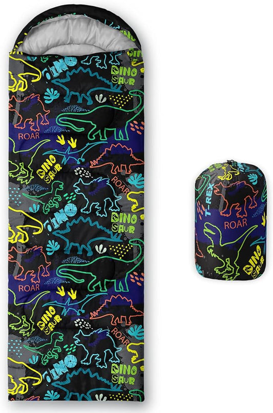 QOOMO Camping Sleeping Bags,3 Season Warm & Cool Weather,Lightweight,Waterproof Sleeping Bags for Adults & Kids,Traveling,and Outdoors,Camping Gear Equipment