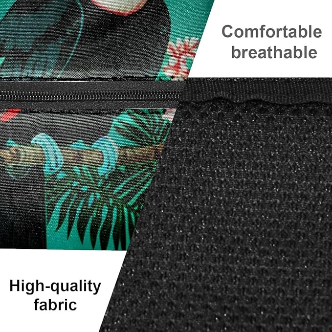 Pickleball Bag Toucan Emerald Green Pickle Ball Backpack for Women Men Premium Lightweight Crossbody Sling Bag Sports Backpack for Pickleball Paddle Tennis