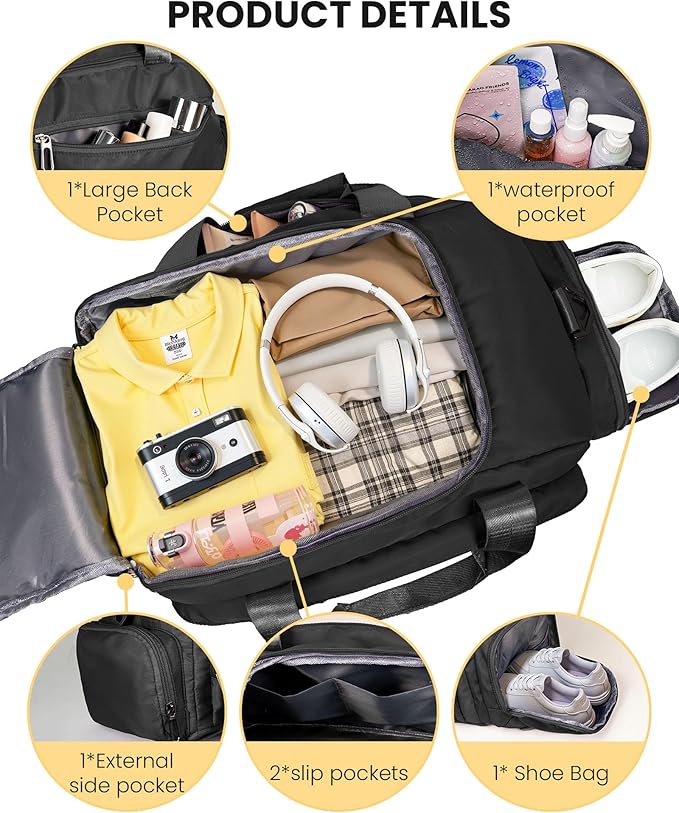 8 Year Old Boy Birthday Gifts, Initial Gym Bags with Shoe Compartment, Dance Bag for Girls, Monogram Kid Overnight Bags, Travel Duffle Tote-Perfect for Basketball Soccer Sport (Letter F)