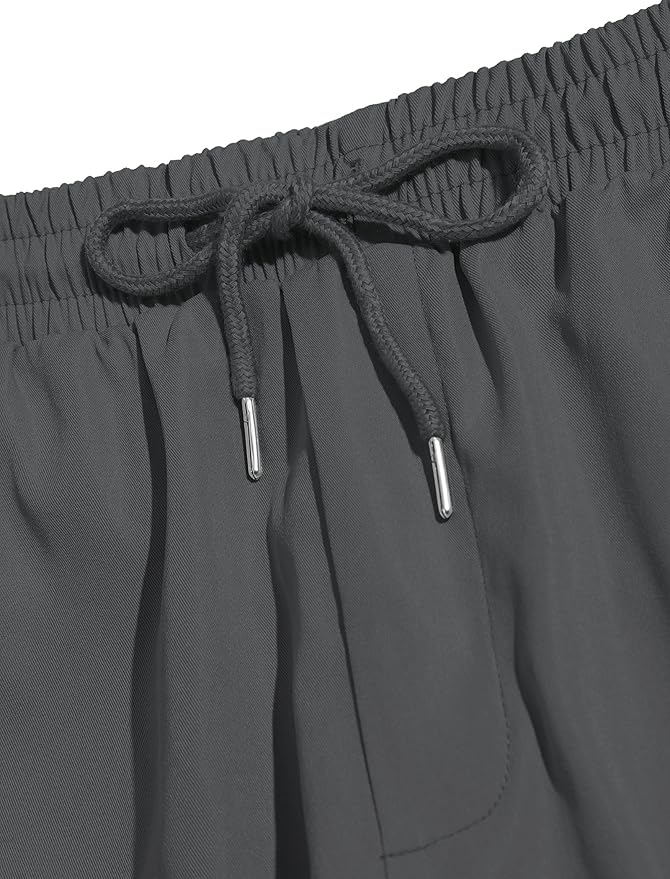 ZAFUL Men's Parachute Pants Casual Baggy Cargo Drawstring Trouser