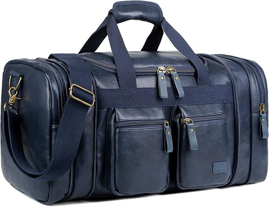 Vegan Leather Travel Duffel Weekender Bag Carry on Overnight Bag Sports Duffel bag For men and Women HB-21
