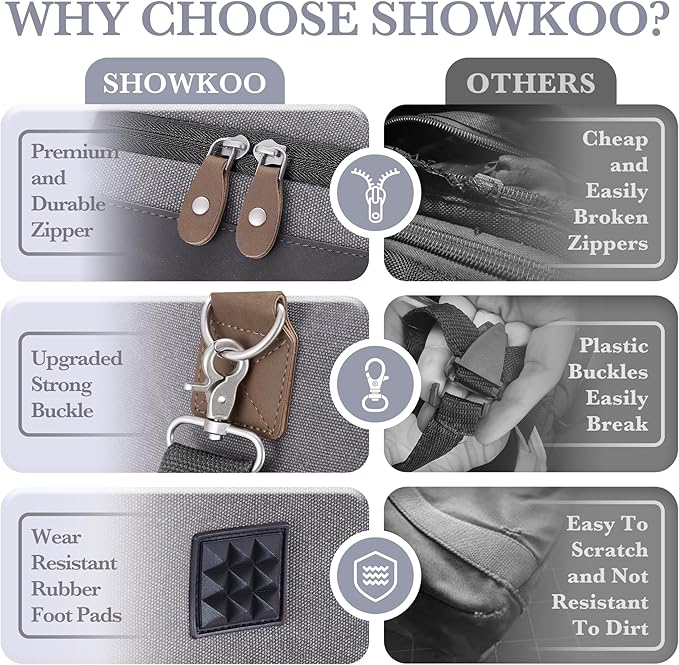 SHOWKOO Duffle Bag for Travel 60L Expandable Canvas Travel Bag Durable Vintage Weekender Overnight Carry On Bag for Men(Dark Gray)