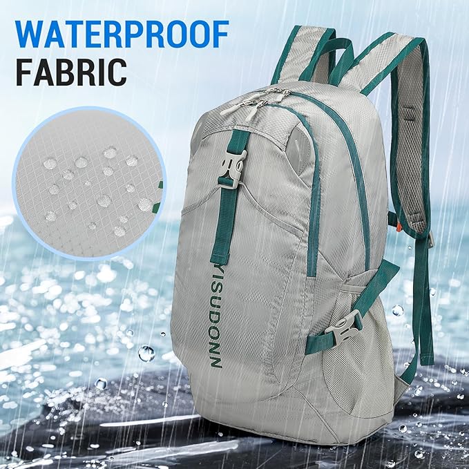 YISUDONN Hiking Backpack, 30L Lightweight Camping Water Resistant Large Hiking Bag Outdoor Travel Daypack for Men Wome