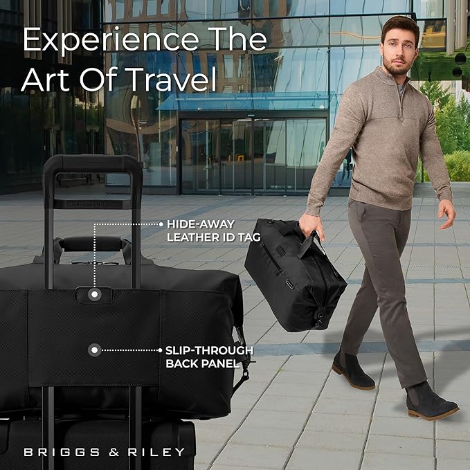 Briggs & Riley Travel Duffel Bag - Weekender & Overnight Luggage for Women & Men, Softside Bag
