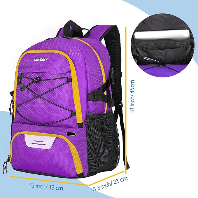 Basketball Backpack with Ball Compartment – Large Basketball Bag with Shoes compartment Sports Equipment Bag for Soccer Ball,Volleyball,Gym,Outdoor,Travel