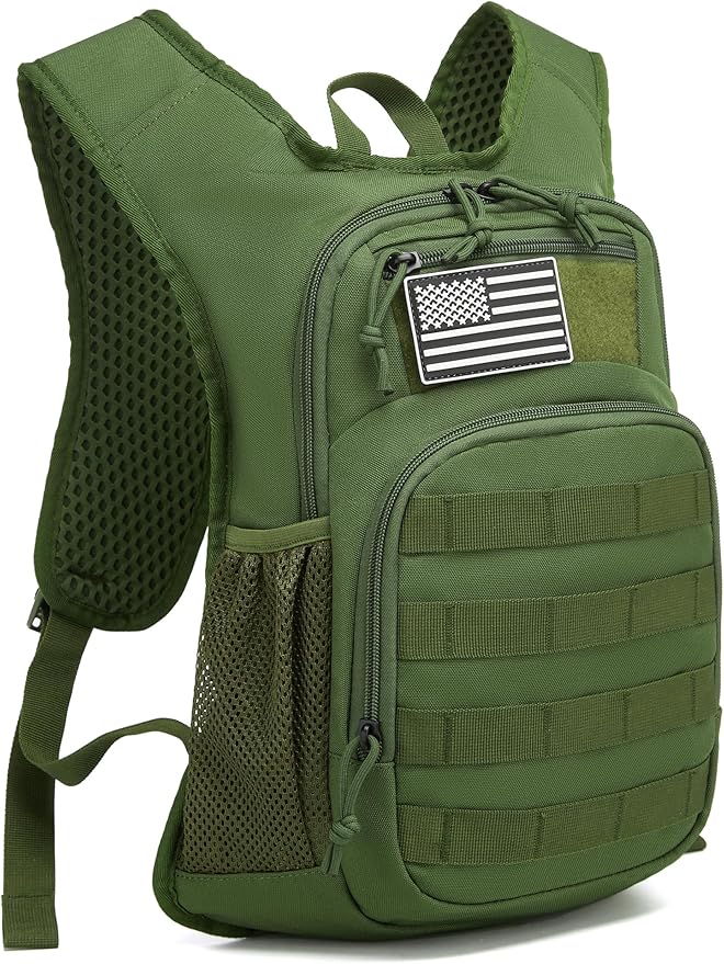 wotony Hydration Backpack with Water Bladder for Hiking Tactical Hydration Pack for Men Women Molle Water Backpack for Hiking