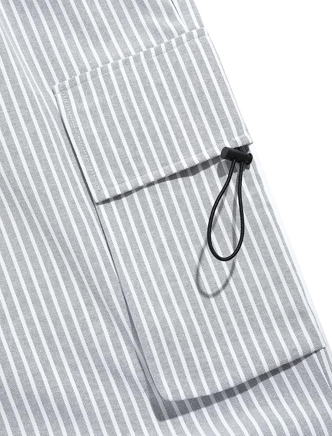 ZAFUL Men's Parachute Pants Casual Baggy Cargo Drawstring Trouser