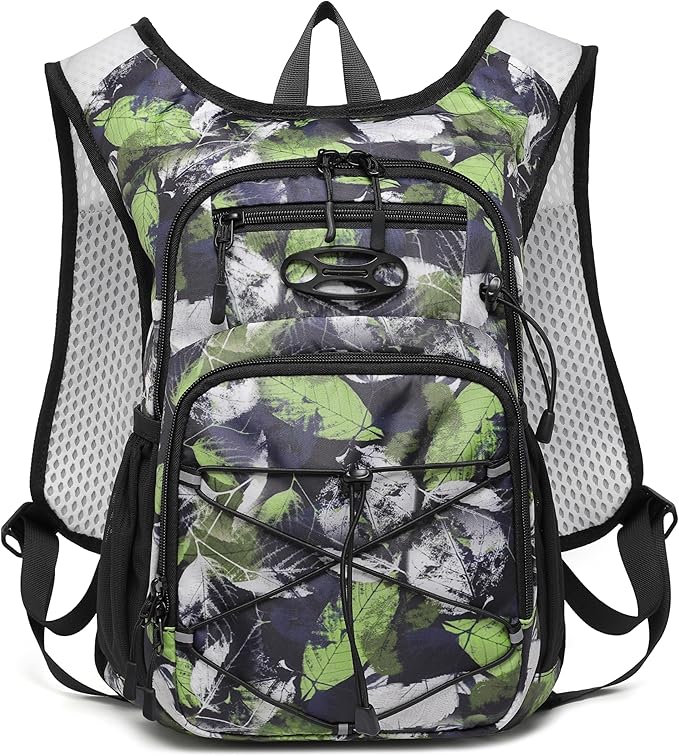 Wotony Lightweight Hydration Backpack with 2LOR 3LWater Bladder for Cycling Hiking Rave - Water Daypack for Men Women