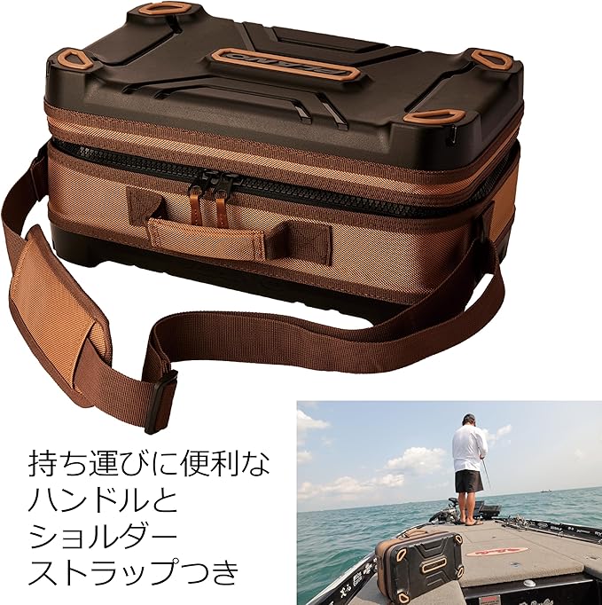 Plano Guide Series Tackle Bag | Premium Tackle Storage with No Slip Base and Included stows, Khaki with Brown and Black Trim