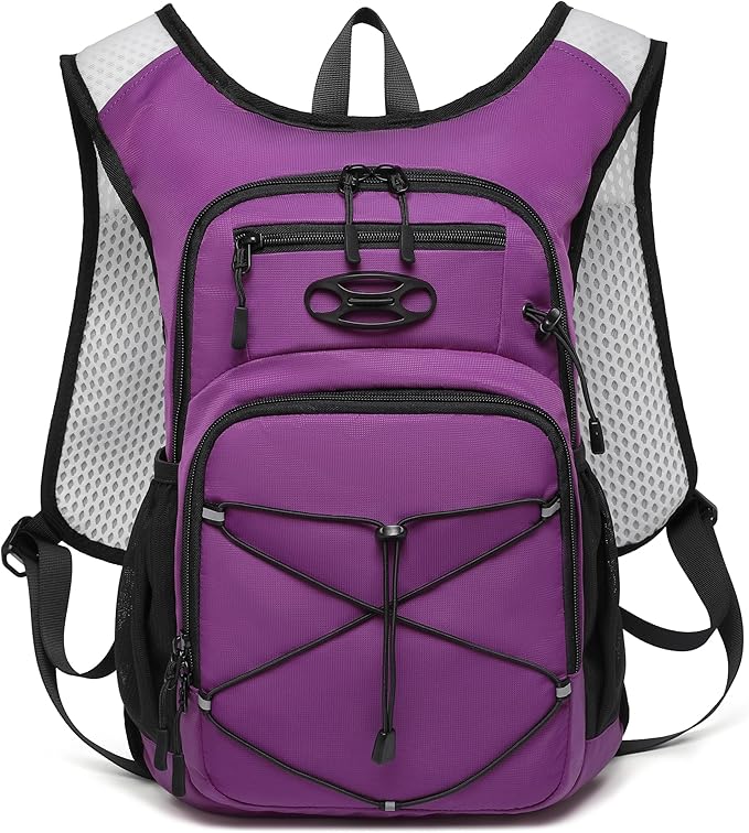 Wotony Lightweight Hydration Backpack with 2LOR 3LWater Bladder for Cycling Hiking Rave - Water Daypack for Men Women