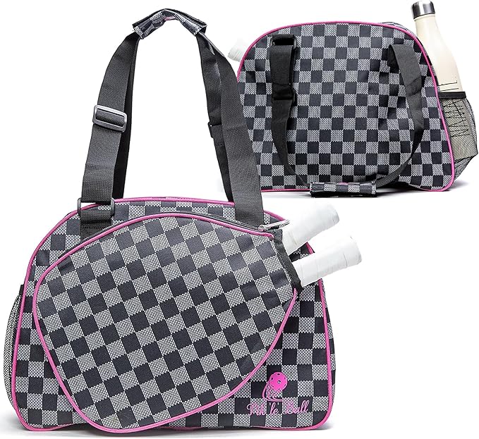Pik’le’Ball Sport Premium Women's Pickleball Bag – Stylish and Versatile Sports Bag with Water Bottle Holder, Padded Paddle Pocket, and Spacious Design (fits 2+ Paddles!)