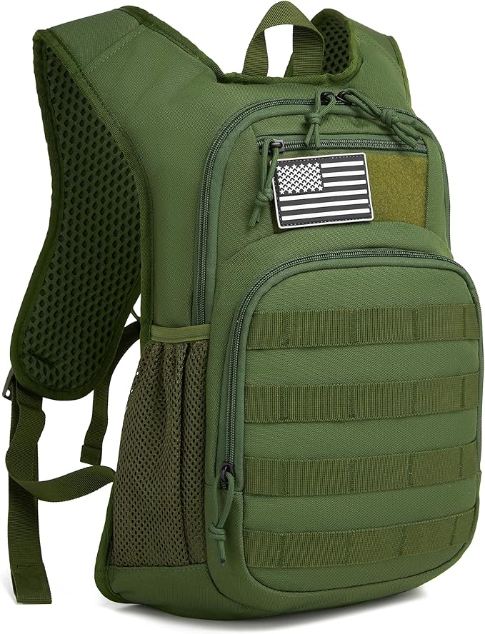 wotony Hydration Backpack with Water Bladder for Hiking Tactical Hydration Pack for Men Women Molle Water Backpack for Hiking