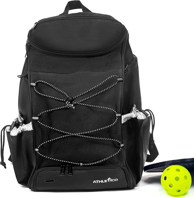 Athletico 35L Pickleball Backpack - Pickleball Bags for Men or Women Includes Pickleball Ball Holder